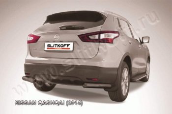 5 699 р. Уголки d76  Nissan Qashqai  2 (2013-2019) J11 дорестайлинг (Цвет: серебристый)  с доставкой в г. Санкт‑Петербург. Увеличить фотографию 1