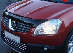 2 799 р. Дефлектор капота NovLine Nissan Qashqai +2 1 J10 дорестайлинг (2008-2010)  с доставкой в г. Санкт‑Петербург. Увеличить фотографию 1