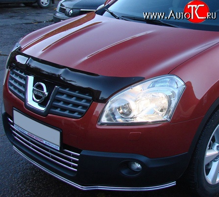 2 799 р. Дефлектор капота NovLine Nissan Qashqai +2 1 J10 дорестайлинг (2008-2010)  с доставкой в г. Санкт‑Петербург