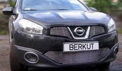 4 399 р. Декоративная вставка решетки радиатора Berkut Nissan Qashqai 1 J10 рестайлинг (2010-2013)  с доставкой в г. Санкт‑Петербург. Увеличить фотографию 1