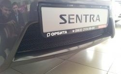 1 799 р. Сетка на бампер Novline  Nissan Sentra  7 (2014-2017) B17  с доставкой в г. Санкт‑Петербург. Увеличить фотографию 1