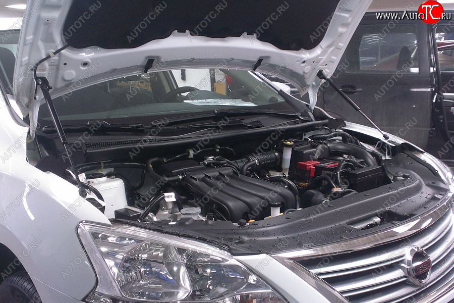 2 199 р. Газовые упоры капота Berkut Nissan Sentra 7 B17 (2014-2017)  с доставкой в г. Санкт‑Петербург