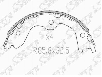 Колодки ручного тормоза SAT Nissan Teana 1 J31 дорестайлинг (2003-2005)