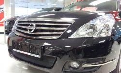 1 469 р. Сетка на бампер Russtal (черная) Nissan Teana 2 J32 дорестайлинг (2008-2011)  с доставкой в г. Санкт‑Петербург. Увеличить фотографию 1