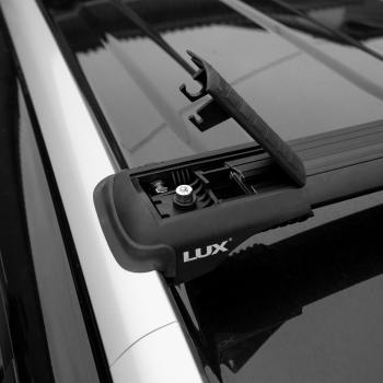 11 999 р. Багажник в сборе LUX Хантер  Nissan Terrano  D10 (2016-2022), Renault Duster  HS (2015-2021) (аэро-трэвэл ( 86-96 см и 92-102 см), черный)  с доставкой в г. Санкт‑Петербург. Увеличить фотографию 2