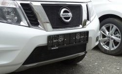 1 559 р. Сетка в решетку радиатора Russtal  Nissan Terrano  D10 (2013-2022) дорестайлинг, рестайлинг (черная)  с доставкой в г. Санкт‑Петербург. Увеличить фотографию 1