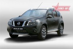 1 169 р. Защита переднего бампера Souz-96 (d60) Nissan Terrano D10 дорестайлинг (2013-2016)  с доставкой в г. Санкт‑Петербург. Увеличить фотографию 1