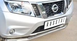 13 249 р. Одинарная защита переднего бампера диаметром 63 мм SLITKOFF Nissan Terrano D10 рестайлинг (2016-2022)  с доставкой в г. Санкт‑Петербург. Увеличить фотографию 2