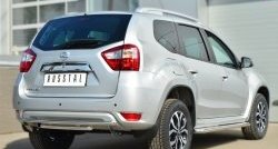 17 649 р. Защита заднего бампера (2 трубы Ø42 мм, нержавейка) SLITKOFF Nissan Terrano D10 дорестайлинг (2013-2016)  с доставкой в г. Санкт‑Петербург. Увеличить фотографию 4