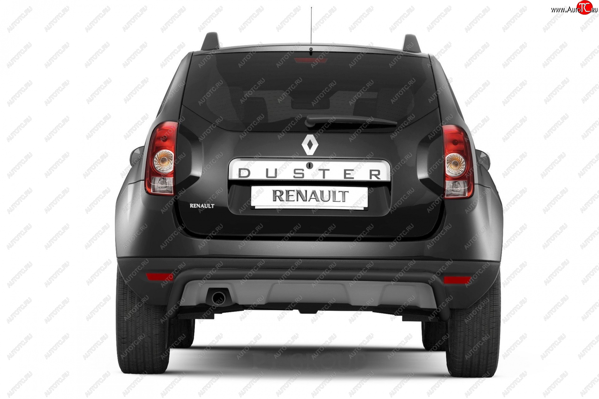 4 299 р. Защита заднего бампера Petroil Tuning (d51) Renault Duster HS дорестайлинг (2010-2015) (Сталь с полимерным покрытием, цвет: Серебристый (Искра))  с доставкой в г. Санкт‑Петербург