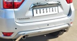 13 949 р. Защита заднего бампера (Ø42 мм волна, нержавейка) SLITKOFF Nissan Terrano D10 дорестайлинг (2013-2016)  с доставкой в г. Санкт‑Петербург. Увеличить фотографию 2