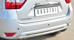 14 449 р. Одинарная защита заднего бампера из трубы диаметром 42 мм SLITKOFF Nissan Terrano D10 дорестайлинг (2013-2016)  с доставкой в г. Санкт‑Петербург. Увеличить фотографию 2