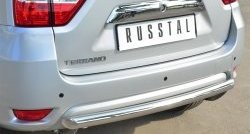 11 449 р. Одинарная защита заднего бампера из трубы диаметром 63 мм Russtal Nissan Terrano D10 дорестайлинг (2013-2016)  с доставкой в г. Санкт‑Петербург. Увеличить фотографию 2