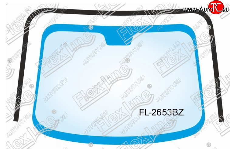 2 489 р. Молдинг лобового стекла FlexLine Nissan Tiida 1 седан C11 рестайлинг (2010-2014)  с доставкой в г. Санкт‑Петербург