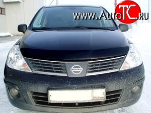 2 699 р. Дефлектор капота NovLine Nissan Tiida 1 хэтчбэк C11 дорестайлинг, Япония (2004-2007)  с доставкой в г. Санкт‑Петербург