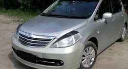 869 р. Реснички RA на фары  Nissan Tiida ( 1 хэтчбэк,  1 седан,  1 хэтчбек) (2004-2014) C11 дорестайлинг, Япония, C11 дорестайлинг, C11 рестайлинг, C11 рестайлинг (Неокрашенные)  с доставкой в г. Санкт‑Петербург. Увеличить фотографию 1