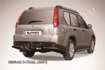 5 499 р. Уголки d57  Nissan X-trail  2 T31 (2007-2011) дорестайлинг (Цвет: серебристый)  с доставкой в г. Санкт‑Петербург. Увеличить фотографию 1