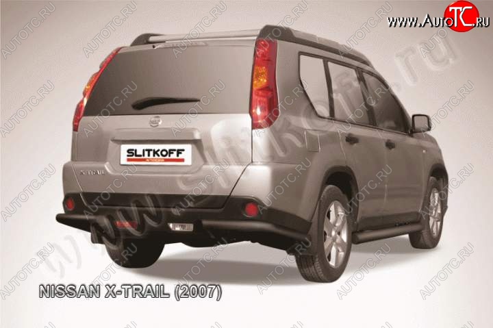 5 499 р. Уголки d57  Nissan X-trail  2 T31 (2007-2011) дорестайлинг (Цвет: серебристый)  с доставкой в г. Санкт‑Петербург