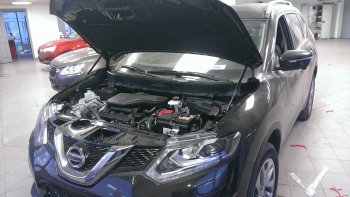 2 199 р. Упоры капота Russtal Nissan X-trail 3 T32 рестайлинг (2017-2022)  с доставкой в г. Санкт‑Петербург. Увеличить фотографию 1