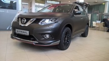 7 949 р. Пластиковые порожки АвтоКрат Nissan X-trail 3 T32 рестайлинг (2017-2022) (Неокрашенные)  с доставкой в г. Санкт‑Петербург. Увеличить фотографию 2