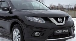 1 089 р. Реснички на фары RA Nissan X-trail 3 T32 дорестайлинг (2013-2018) (Неокрашенные)  с доставкой в г. Санкт‑Петербург. Увеличить фотографию 4