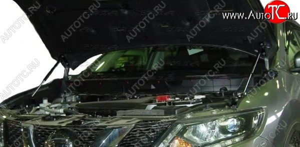 2 199 р. Газовые упоры капота Berkut Nissan X-trail 3 T32 рестайлинг (2017-2022)  с доставкой в г. Санкт‑Петербург