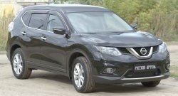 859 р. Зимняя заглушка решетки переднего бампера РА  Nissan X-trail  3 T32 (2013-2018) дорестайлинг  с доставкой в г. Санкт‑Петербург. Увеличить фотографию 5