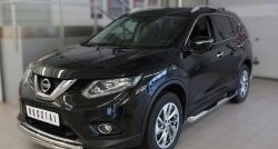 18 399 р. Защита переднего бампера (2 трубыØ63 и 42 мм, нержавейка) SLITKOFF  Nissan X-trail  3 T32 (2013-2018) дорестайлинг  с доставкой в г. Санкт‑Петербург. Увеличить фотографию 4