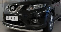 15 999 р. Одинарная защита переднего бампера диаметром 63 мм SLITKOFF Nissan X-trail 3 T32 дорестайлинг (2013-2018)  с доставкой в г. Санкт‑Петербург. Увеличить фотографию 2