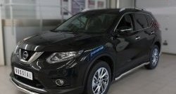 16 299 р. Защита порогов из круглой трубы диаметром 63 мм Russtal  Nissan X-trail  3 T32 (2017-2022) рестайлинг  с доставкой в г. Санкт‑Петербург. Увеличить фотографию 4