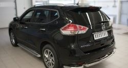 15 999 р. Одинарная защита заднего бампера из трёх труб диаметром 63 мм SLITKOFF Nissan X-trail 3 T32 рестайлинг (2017-2022)  с доставкой в г. Санкт‑Петербург. Увеличить фотографию 4