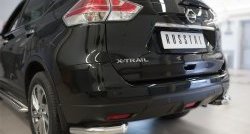 12 999 р. Защита заднего бампера (Ø63 мм уголки, нержавейка) Russtal Nissan X-trail 3 T32 рестайлинг (2017-2022)  с доставкой в г. Санкт‑Петербург. Увеличить фотографию 2