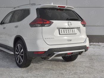 10 399 р. Защита заднего бампера (Ø42 мм волна, нержавейка) Russtal Nissan X-trail 3 T32 рестайлинг (2017-2022)  с доставкой в г. Санкт‑Петербург. Увеличить фотографию 4