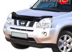 2 499 р. Дефлектор капота NovLine Nissan X-trail 2 T31 дорестайлинг (2007-2011)  с доставкой в г. Санкт‑Петербург. Увеличить фотографию 1