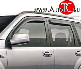 2 699 р. Дефлекторы окон (ветровики) Novline 4 шт Nissan X-trail 2 T31 дорестайлинг (2007-2011)  с доставкой в г. Санкт‑Петербург