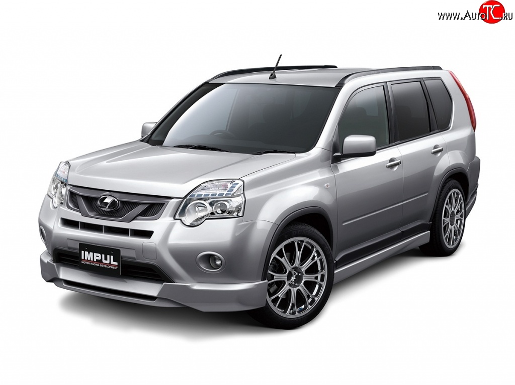 12 049 р. Решётка радиатора Impul Nissan X-trail 2 T31 рестайлинг (2010-2015) (Неокрашенная)  с доставкой в г. Санкт‑Петербург