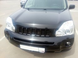 7 299 р. Решетка радиатора GENEFIELD Nissan X-trail 2 T31 дорестайлинг (2007-2011) (Неокрашенная)  с доставкой в г. Санкт‑Петербург. Увеличить фотографию 2