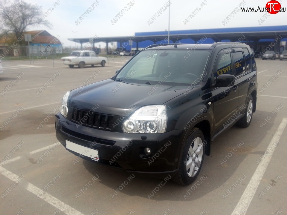 7 299 р. Решетка радиатора GENEFIELD Nissan X-trail 2 T31 дорестайлинг (2007-2011) (Неокрашенная)  с доставкой в г. Санкт‑Петербург