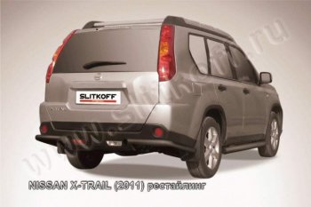 5 499 р. Уголки d57  Nissan X-trail  2 T31 (2007-2011) дорестайлинг (Цвет: серебристый)  с доставкой в г. Санкт‑Петербург. Увеличить фотографию 1