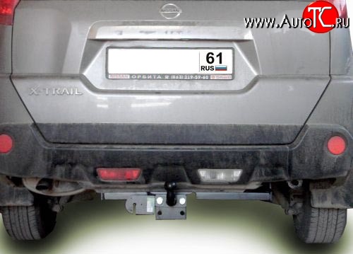 8 999 р. Фаркоп Лидер Плюс (до 1200 кг)  Nissan X-trail  2 T31 (2007-2011) дорестайлинг (Без электропакета)  с доставкой в г. Санкт‑Петербург