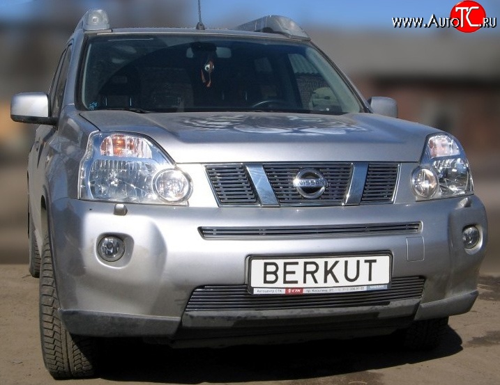 6 299 р. Декоративная вставка решетки радиатора T31 Berkut  Nissan X-trail  2 T31 (2010-2015) рестайлинг  с доставкой в г. Санкт‑Петербург