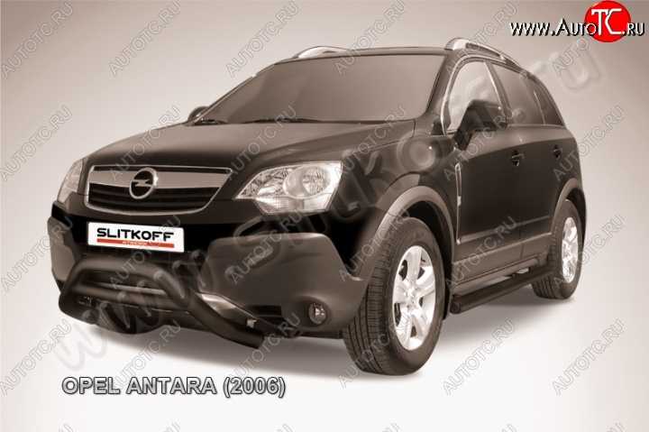 20 449 р. Кенгурятник d76 низкий  Opel Antara (2006-2010) (Цвет: серебристый)  с доставкой в г. Санкт‑Петербург