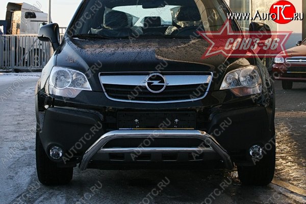 10 799 р. Защита переднего бампера Souz-96 (d60) Opel Antara (2006-2010)  с доставкой в г. Санкт‑Петербург