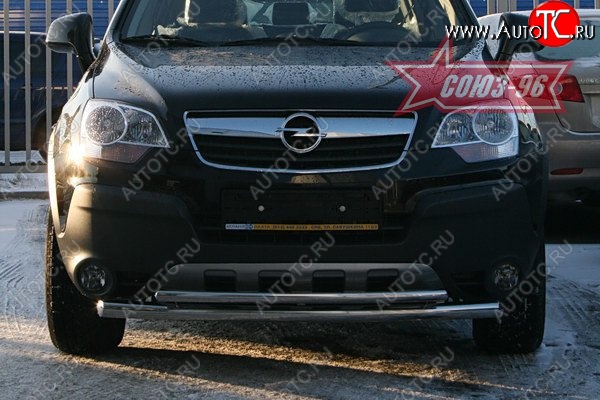 15 299 р. Защита переднего бампера двойная Souz-96 (d460/42) Opel Antara (2006-2010)  с доставкой в г. Санкт‑Петербург