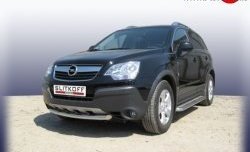 5 599 р. Одинарная защита переднего бампера из трубы диаметром 57 мм Slitkoff Opel Antara (2006-2010) (Цвет: нержавеющая полированная сталь)  с доставкой в г. Санкт‑Петербург. Увеличить фотографию 1