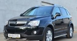 16 949 р. Защита переднего бампера (2 трубыØ63 и 42 мм, нержавейка) SLITKOFF  Opel Antara (2010-2015) рестайлинг  с доставкой в г. Санкт‑Петербург. Увеличить фотографию 4