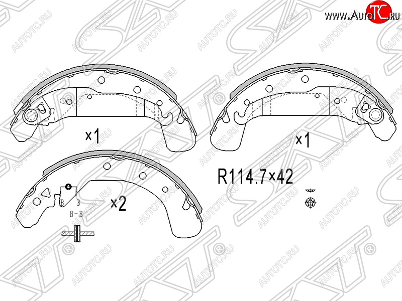 1 799 р. Колодки тормозные SAT (задние)  Opel Astra ( F,  H,  H GTC) - Zafira ( A,  В)  с доставкой в г. Санкт‑Петербург