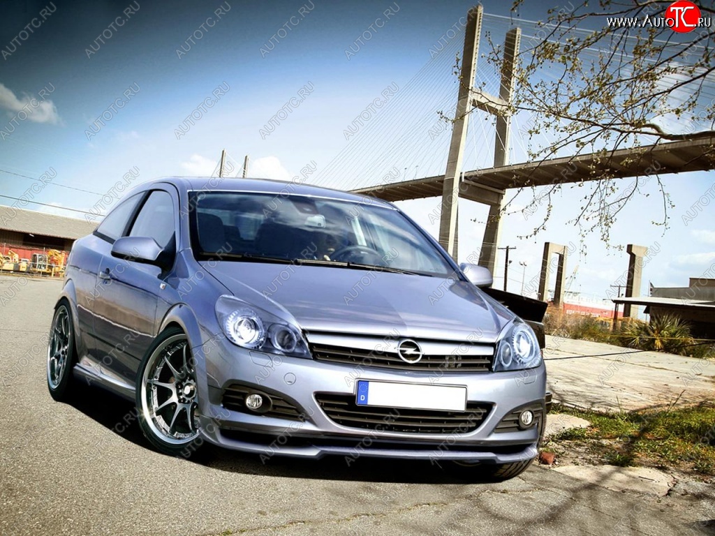 15 599 р. Накладка на передний бампер R1 Opel Astra H GTC хэтчбек 3 дв. дорестайлинг (2004-2007)  с доставкой в г. Санкт‑Петербург