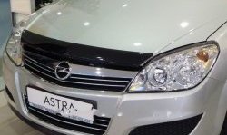 Дефлектор капота NovLine Opel Astra H хэтчбек 5дв дорестайлинг (2004-2007)