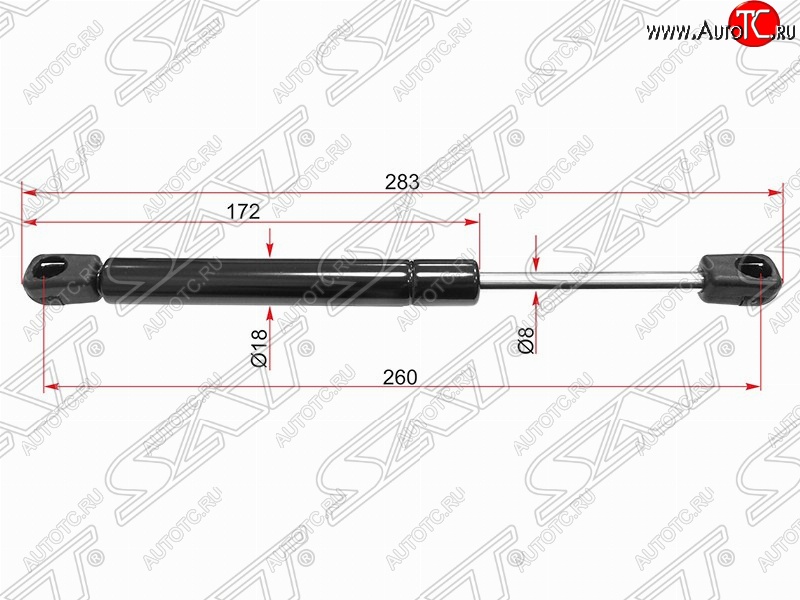 569 р. Газовый упор крышки багажника SAT  Opel Astra  H (2004-2015) седан дорестайлинг, универсал рестайлинг, хэтчбек 5дв рестайлинг  с доставкой в г. Санкт‑Петербург